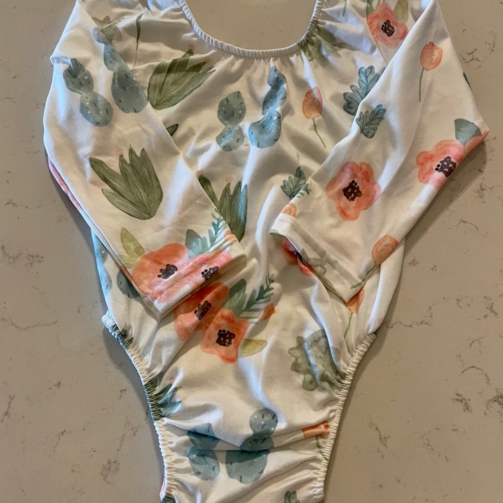 Floral Toddler One Piece Leotard 18-24M